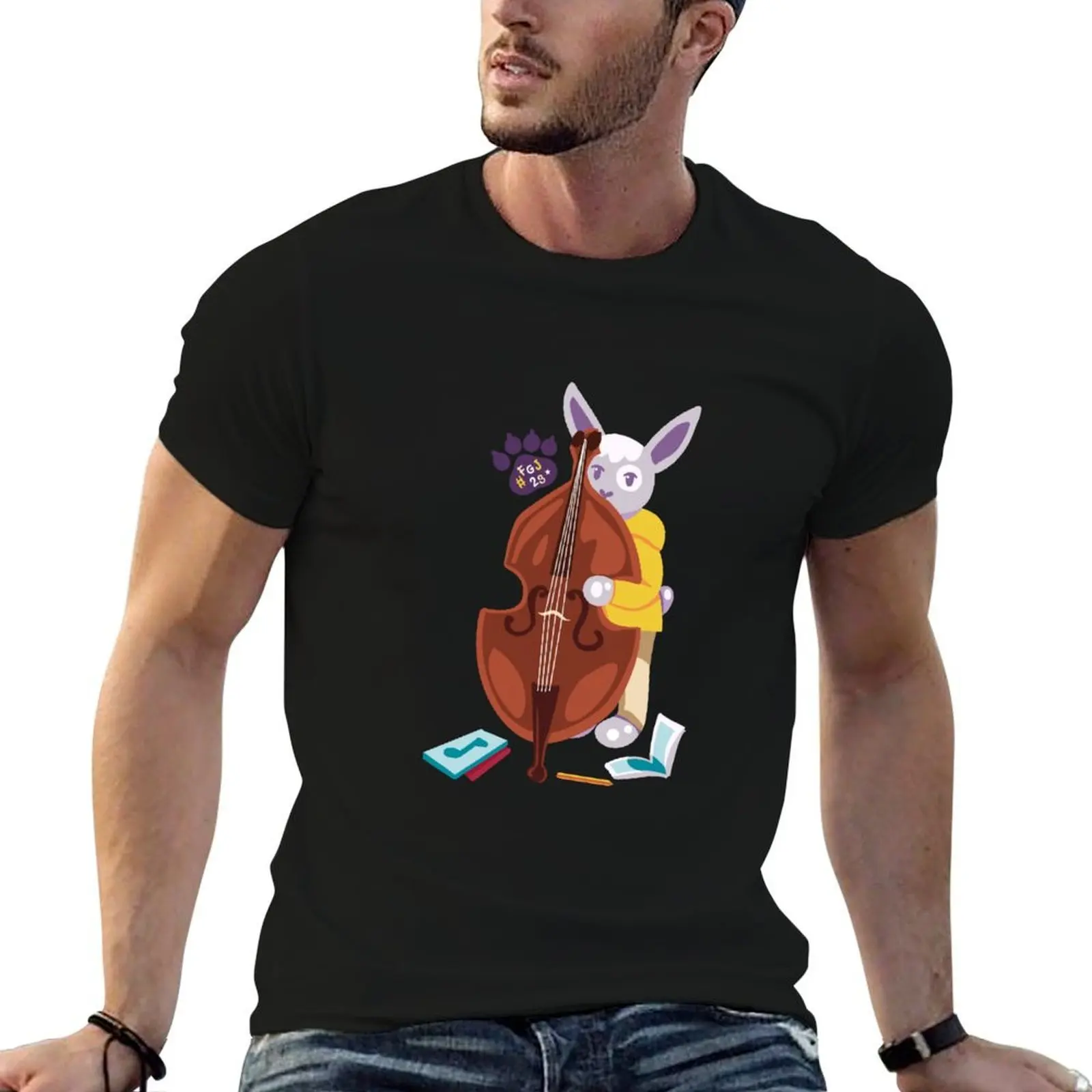 

FGJ23 - Bunny T-Shirt t shirts for man pack cotton t shirts for man graphic cars T-Shirt