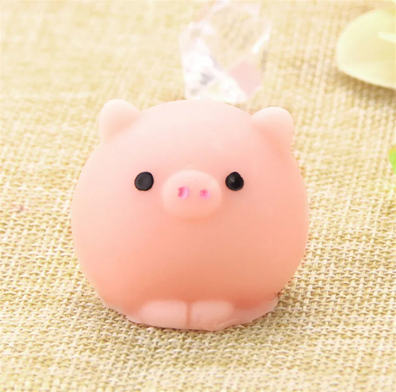 Pig Ball Squishy Slow Rising Kawaii Mini Mochi Bunny Phone Strap Squeeze Stretchy Pendant Bread Cake Kids Toy Gift