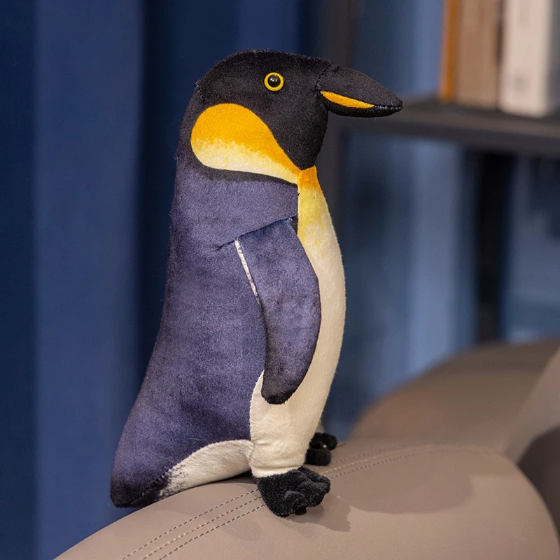 Symulacja Urocza Stojąca Rodzina Pingwinów Pluszowa Zabawka Realistyczne Antarktyczne Zwierzęta Morskie Wypchane Lalki Prezent Urodzinowy Dla Dzieci