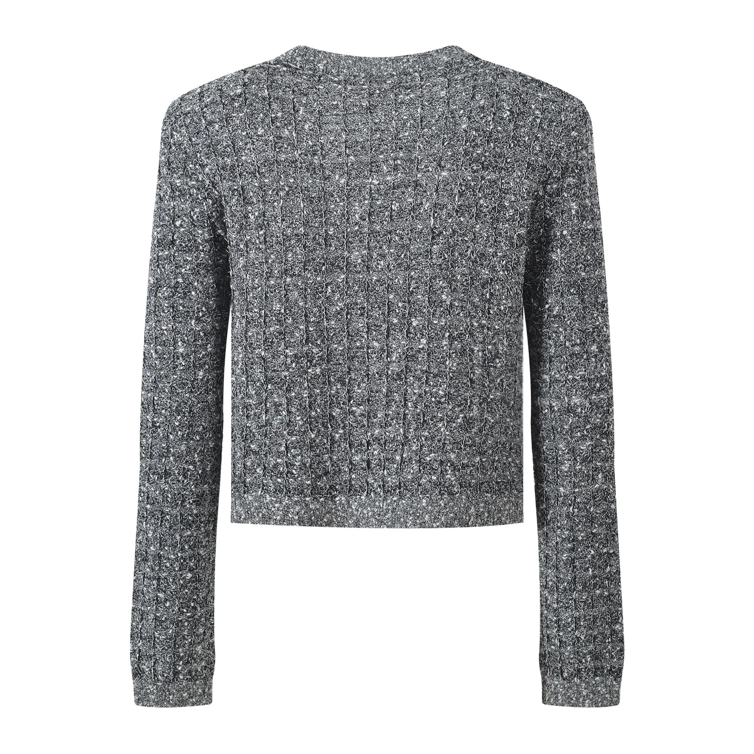 2025年春新作 スレ スモール フランス風 ダイヤモンド装飾 ライオンヘッド ブルー エレ 多用途 Vネック トップコート レディース