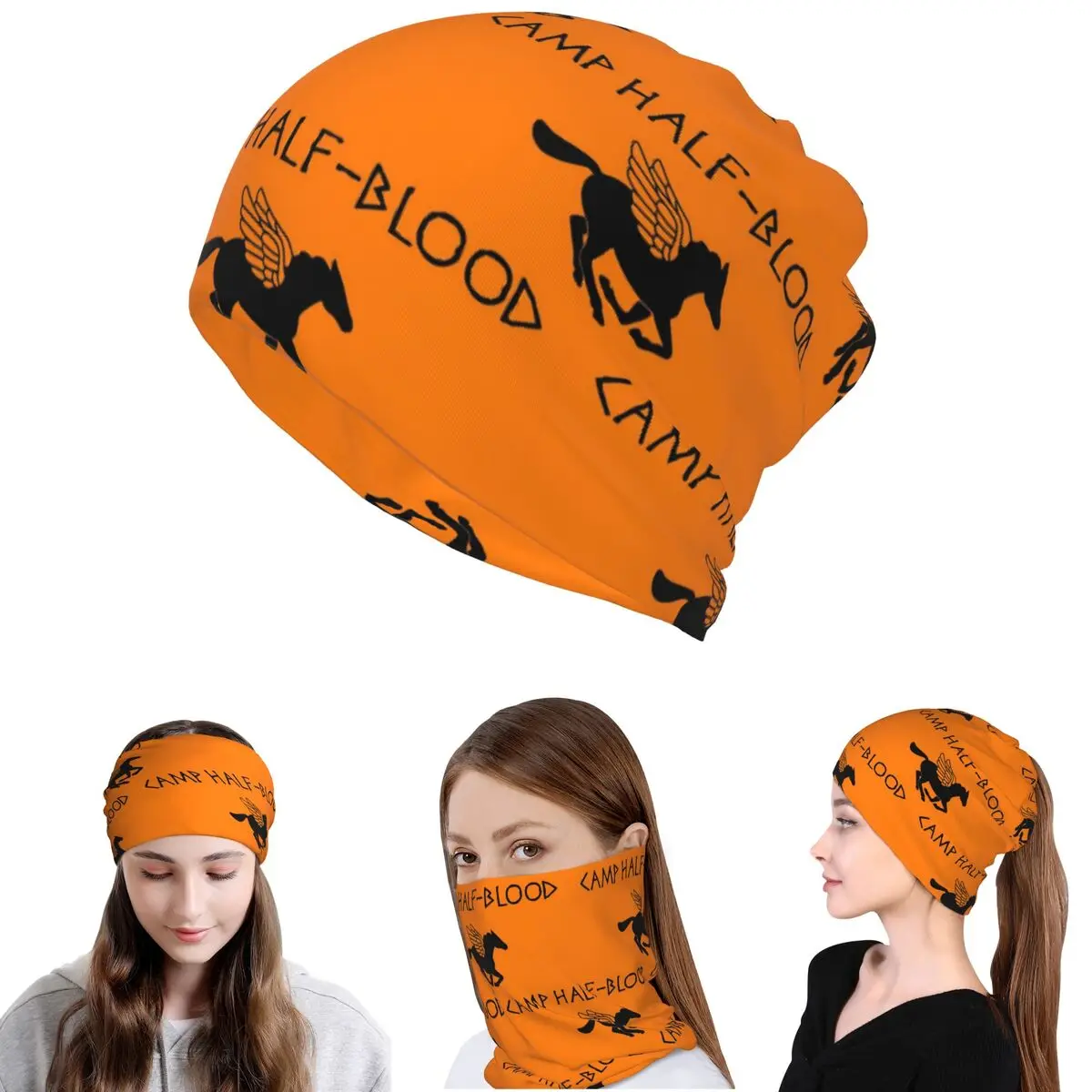 

Camp Half-Blood - Percy Jackson Bandana Neck Gaiter Wrap Scarf Warm Headband Beanies Hat for Men Women Adult Windproof