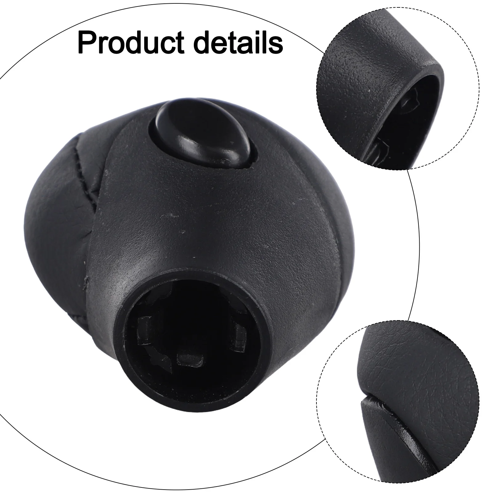 

For Smart Fortwo 1998-2014 Black Shift Knob Automatic Shift Knob Car Modification Easy Installation Improved Grip