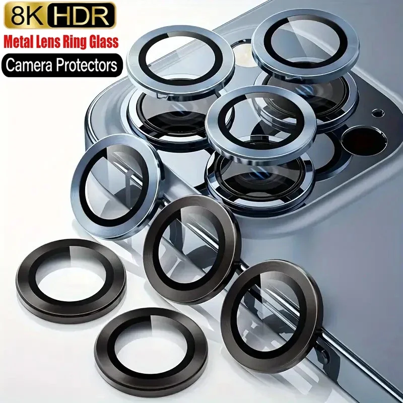 

8K Camera Lens Protector for IPhone 14 11 12 13 15 Pro Max 12 13 Mini Protective Glass for IPhone 14 15 Plus Camera Lens Glass