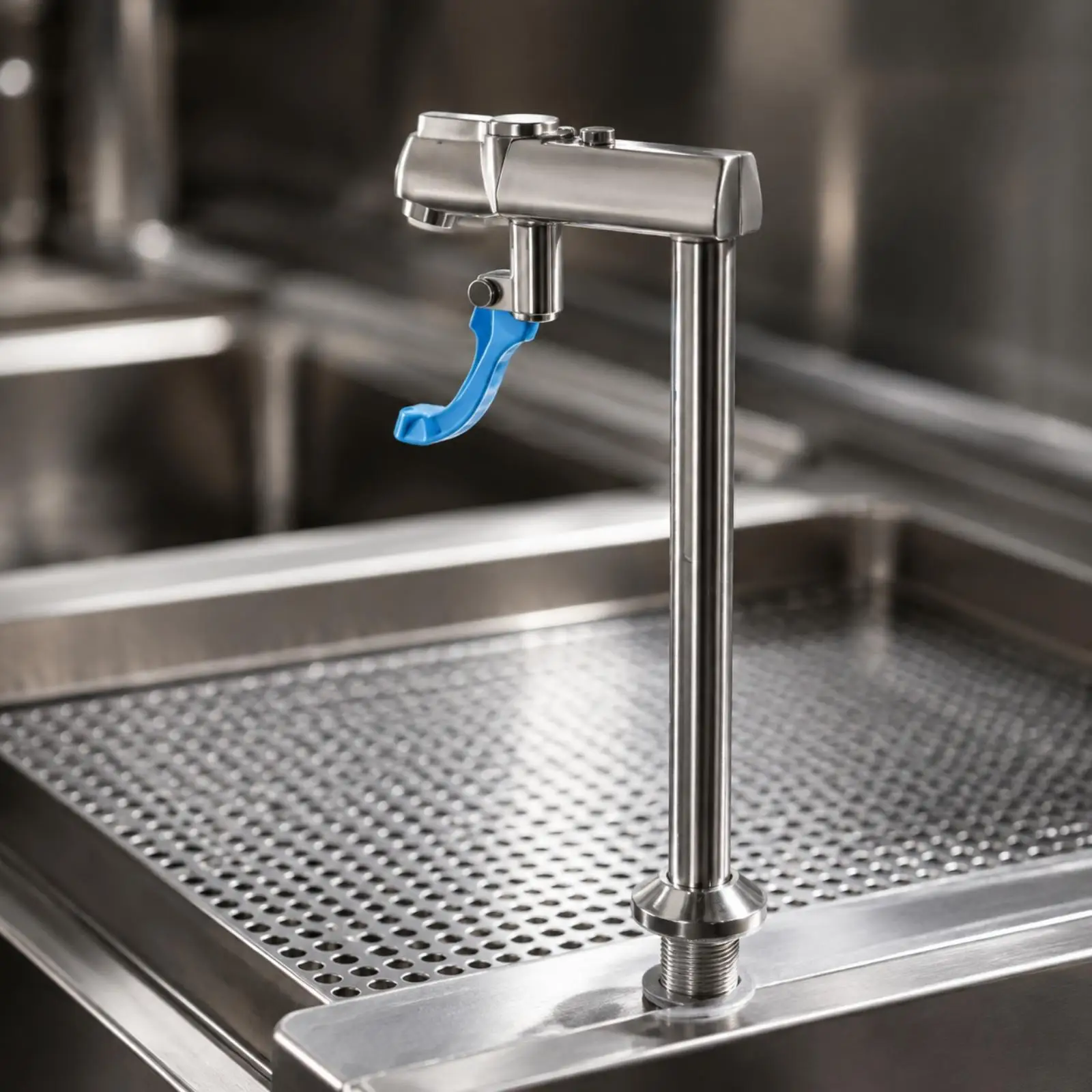 Counter Top Beverage Dispenser Faucet for Cafe Cup Rinser and Water Outlet Single Lever 304 Stainless Steel Bar Sink Tap