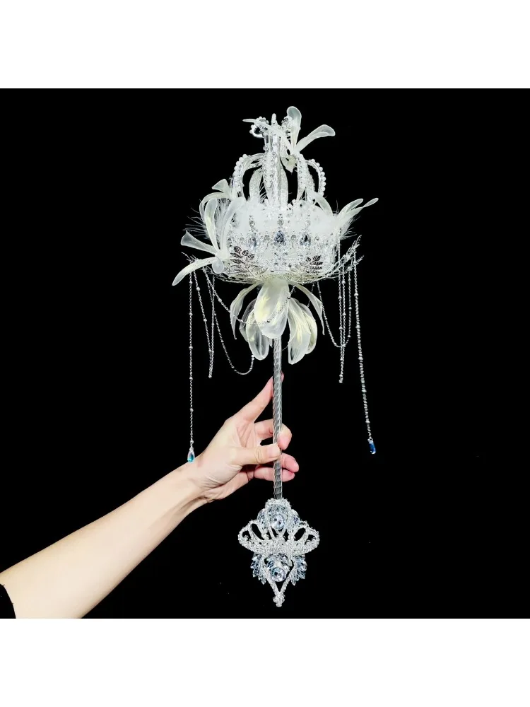 Scepter hand bouquet material heavy industry wedding crystal princess gift box bride senior wedding