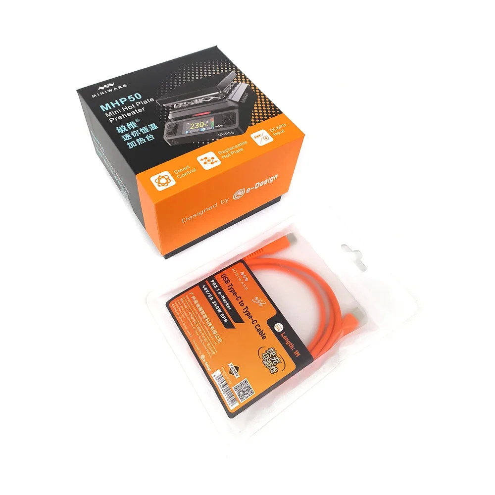 Miniware PD3.1 240W USB Typc C to Typc C Cable 5A Fast Charging Cable for TS101 MHP50 TS1C ES15S 1 Metre Hight Quality