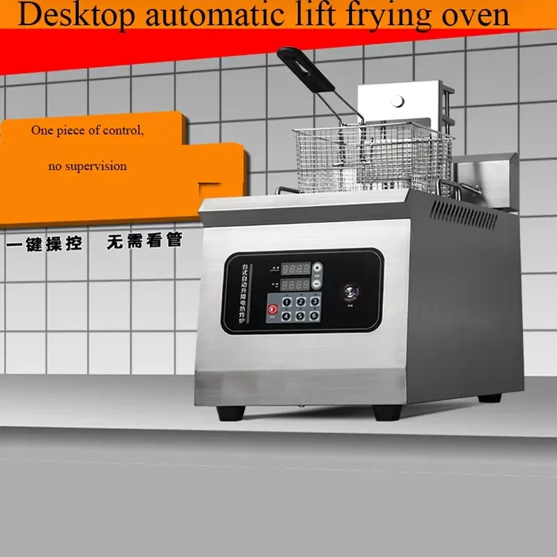 for Commercial Auto Lift Deep Fryer ligent Timing Desktop Frying hine for Street Food Vendor Chain Catering