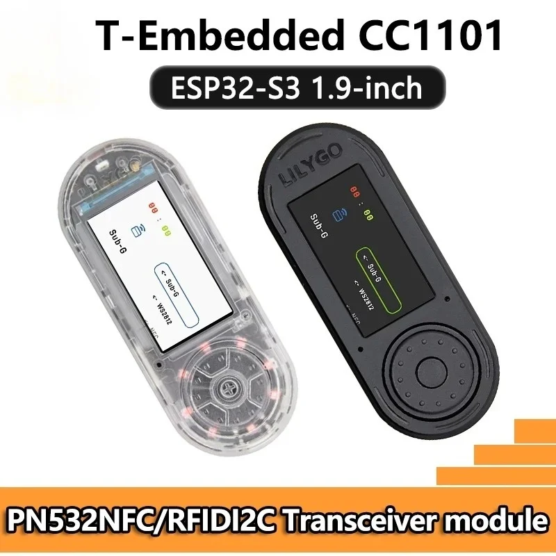 Untuk T-Embed ESP32-S3 CC1101 Transceiver RF Sub-1 GHz Daya Rendah PN532 NFC RFID Papan LCD 1.9 inci Untuk LILYGO