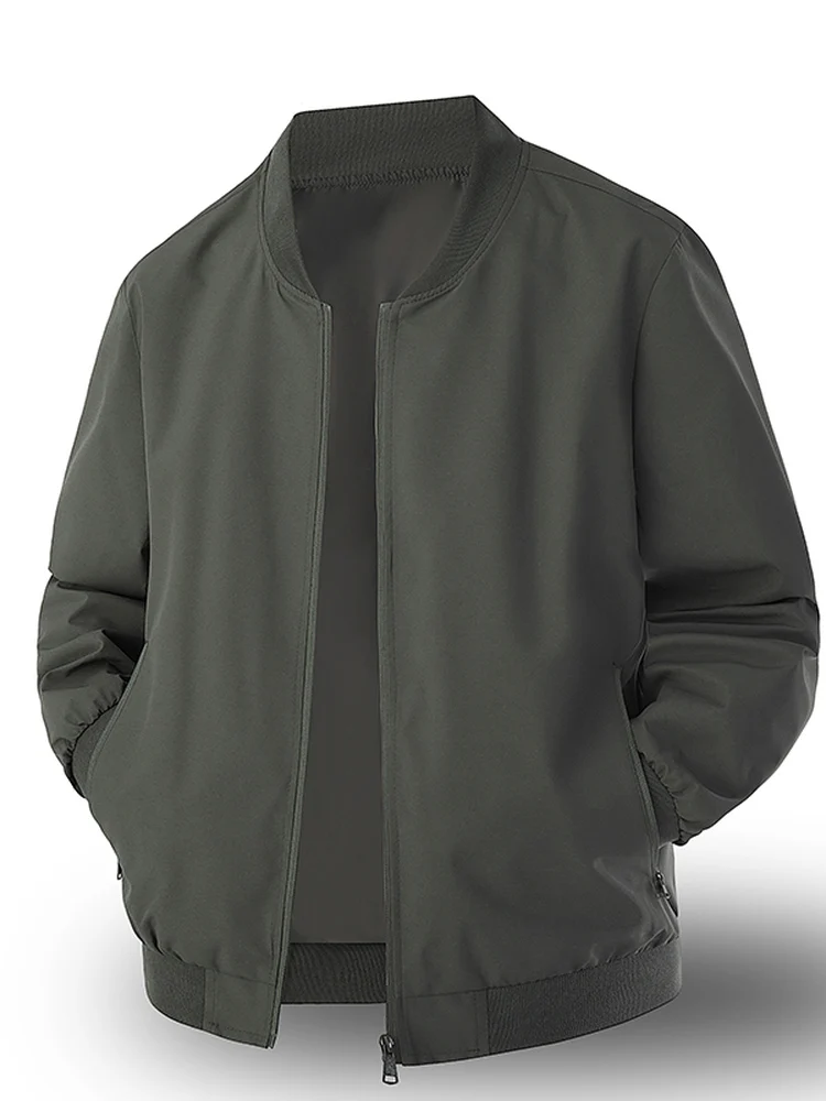 

Новая мужская бейсбольная куртка-бомбер 2025 года: свободный крой, американский стиль, повседневная, универсальная, простая, модная, брендовая, ветрозащитная, с длинными рукавами, на молнии