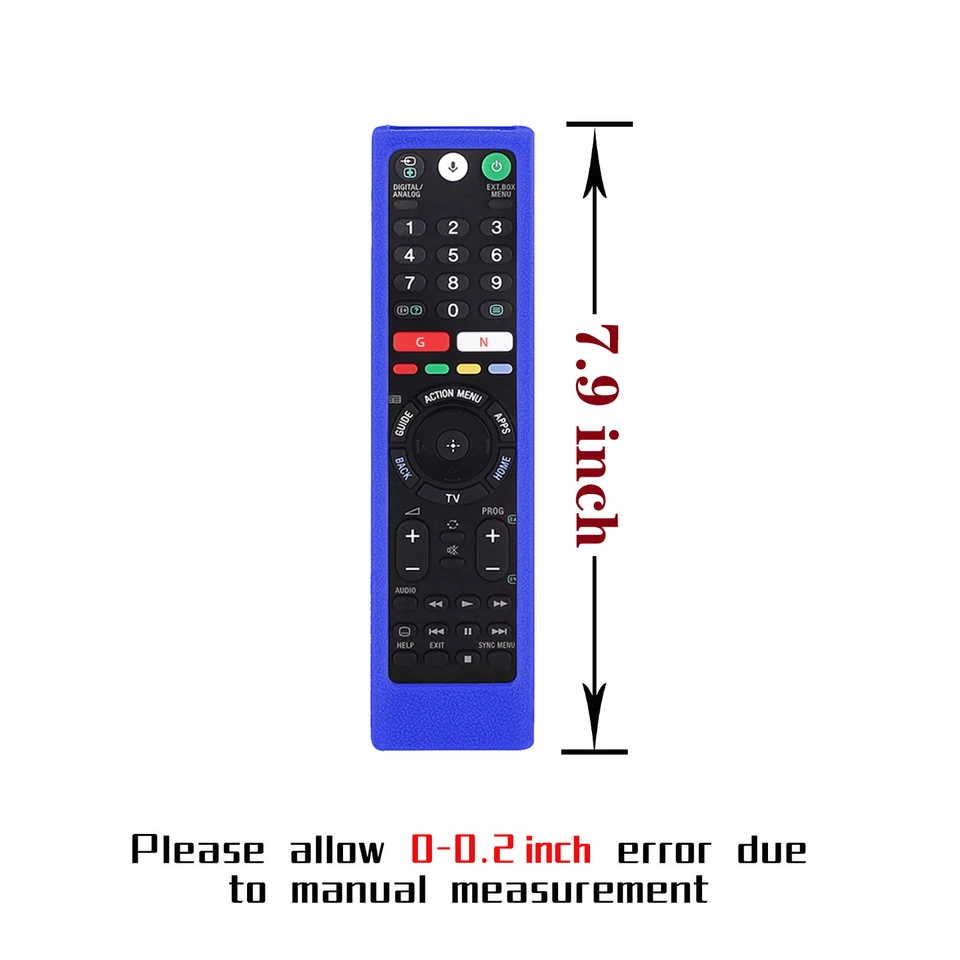 Custodia In Silicone Fosforescente Per Telecomando Sony Bravia – Modelli RMT-TX100/200/300, Protezione Antiurto E Antiscivolo, Colore Verde - 2