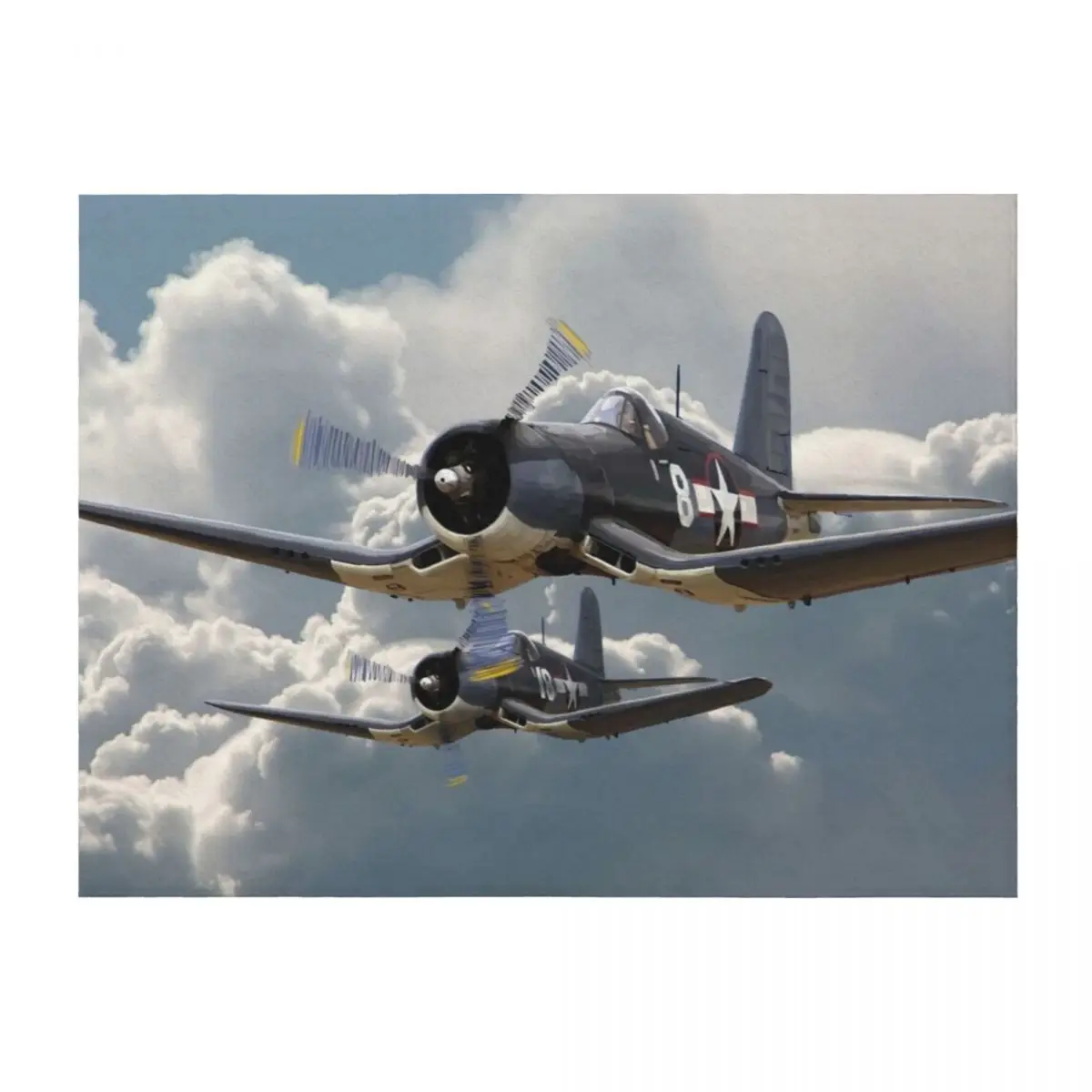 

F4U Corsair Throw Blanket Blankets Sofas Of Decoration Nap Travel Heavy Blankets