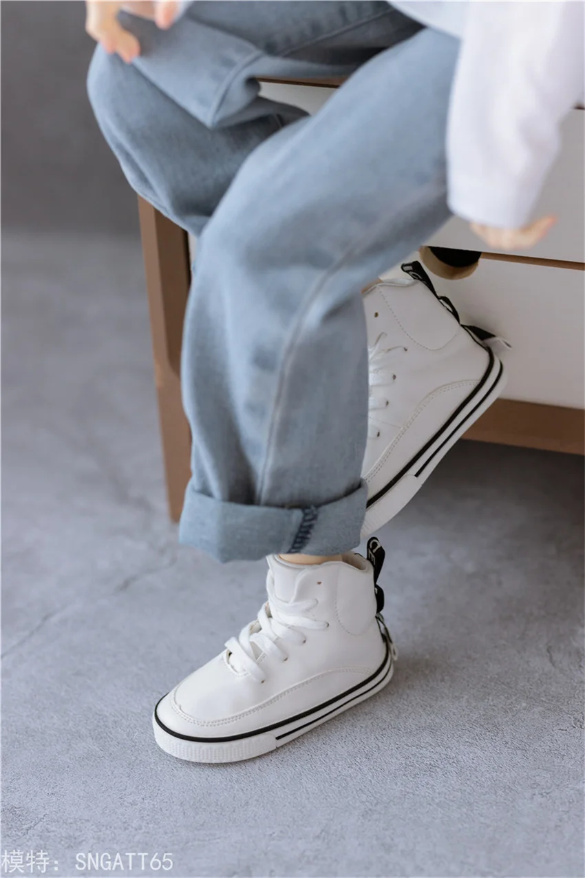 1/4 1/3 BJD SDドール用 ラウンドトゥ ミニカジュアルボードシューズ デイリースポット在庫 ホワイト ブラック イエロー 男の子用スニーカー ドールアクセサリー