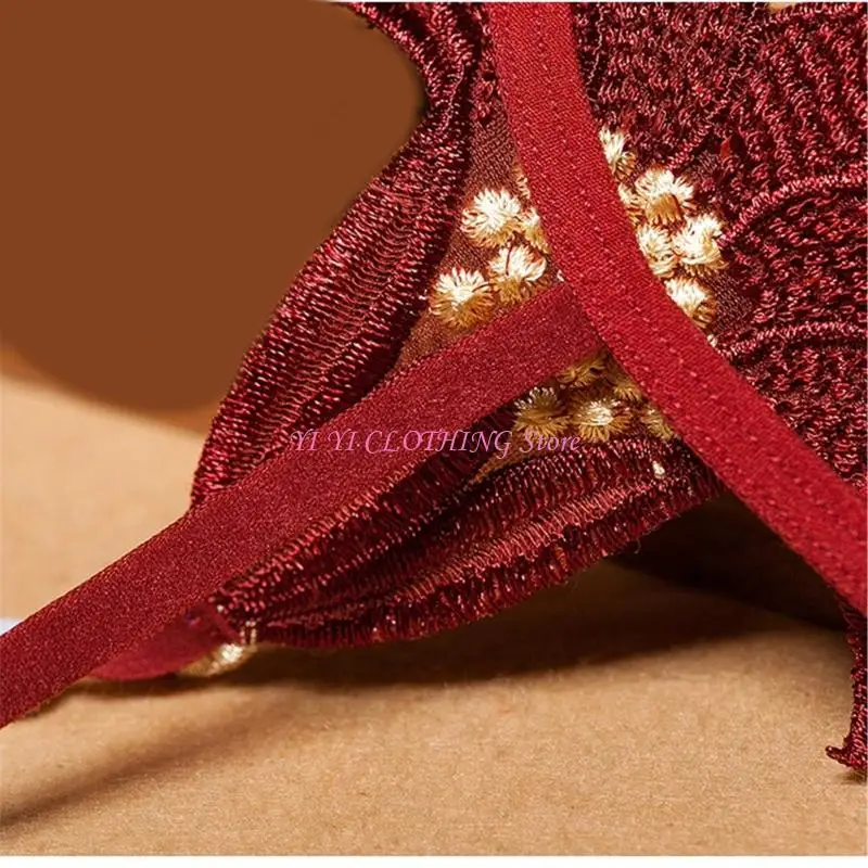 

N5KF Женские трусики с низким ростом трусики кружевные жемчужины