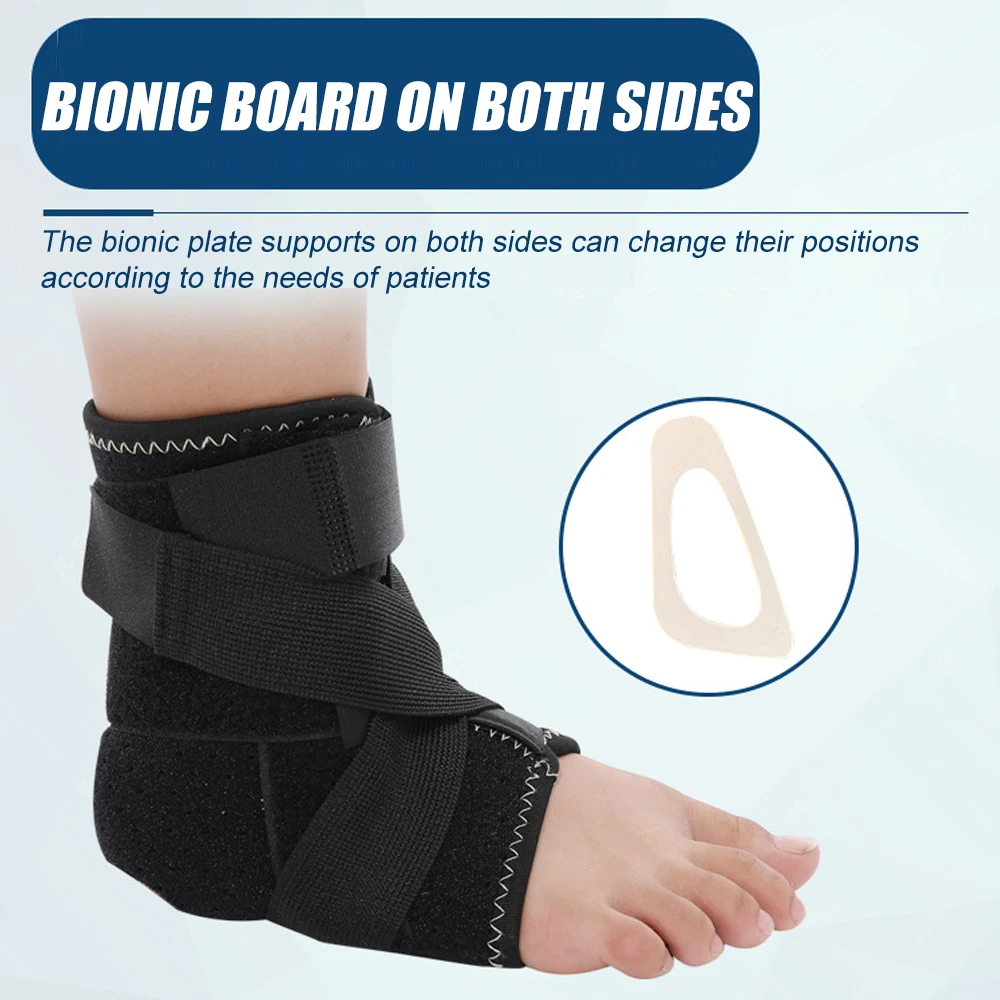 1Pcs Adjustable Kids Ankle Brace with Splint Ankle Compression Support Stabilizer for Sprain,Tendonitis,Injury Recovery,Running