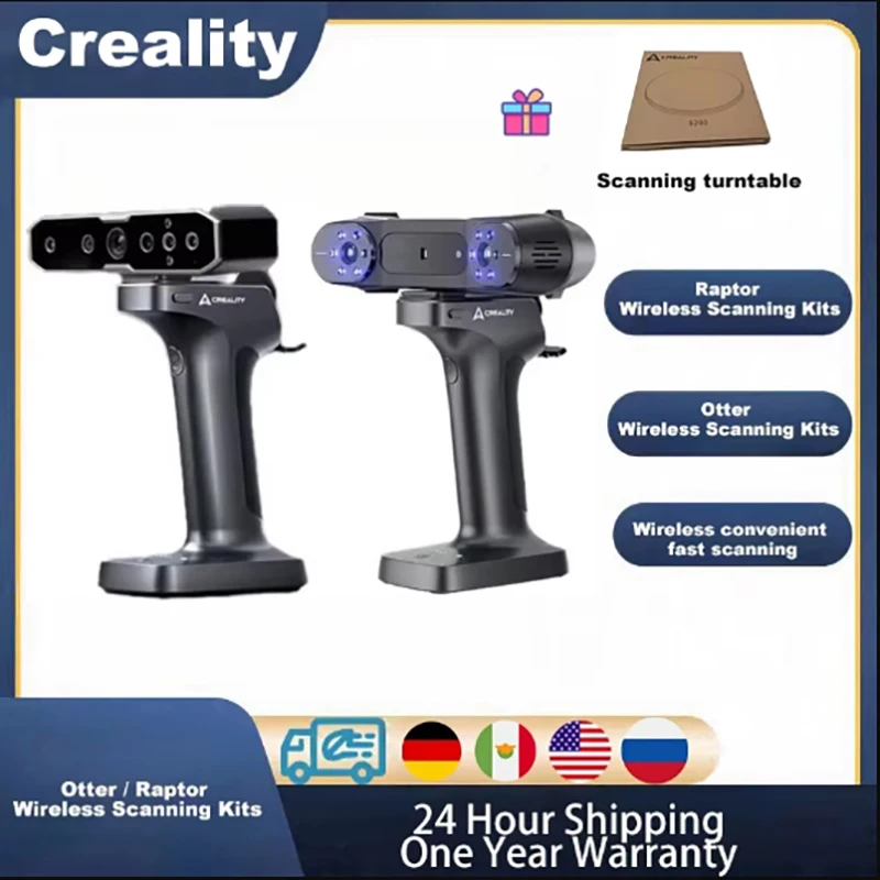 Creality 3D-scanner Otter/Raptor ScanBridge gecombineerd Draadloos scannen met smartphonekits Cadeauscanwiel voor 3D-scannen