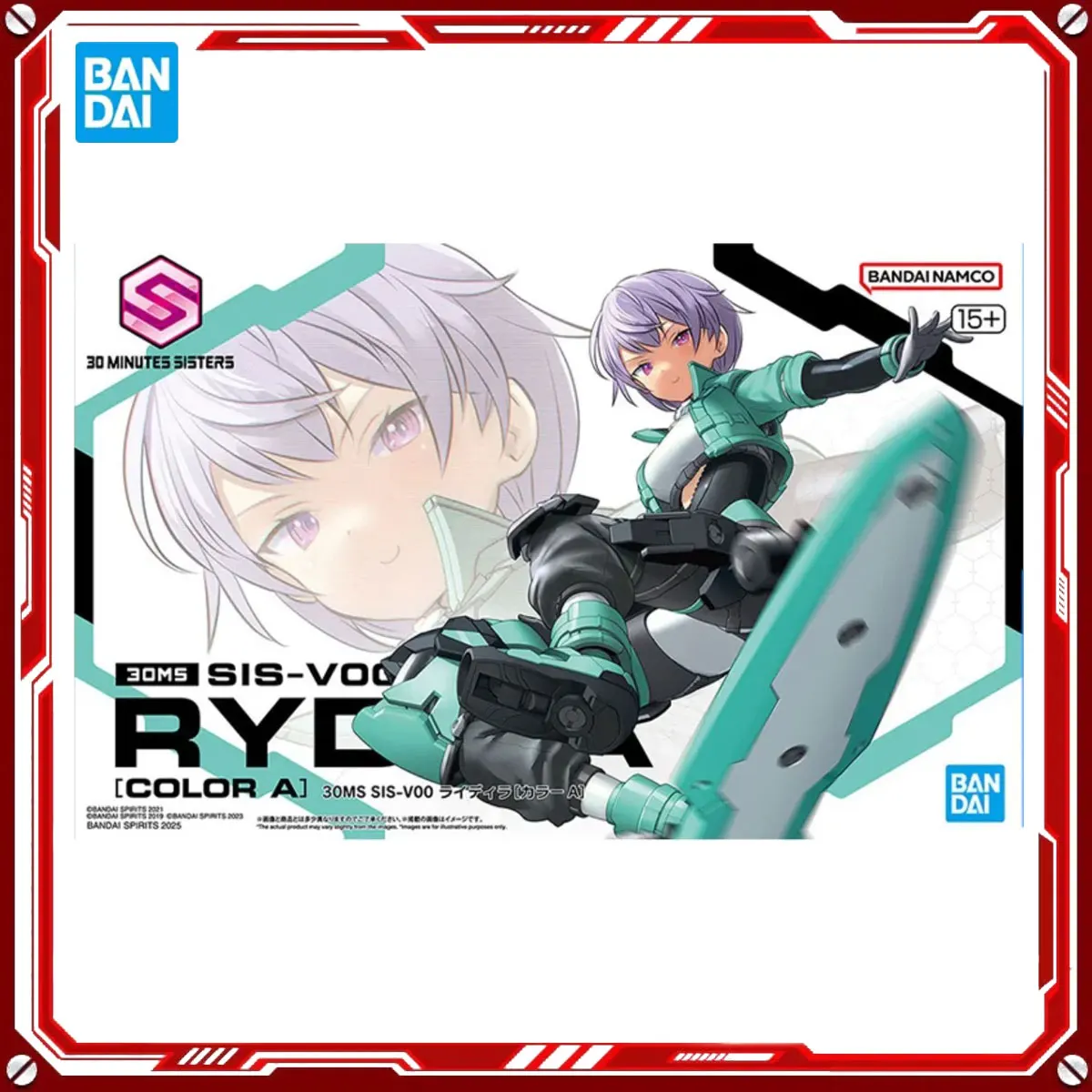 Bandai Original 30MS Anime Modellbausatz Rydira [Farbe A] Skateboard Kleidung Spielzeug Actionfigur Montagemodell Geschenk Weihnachtsgeschenk
