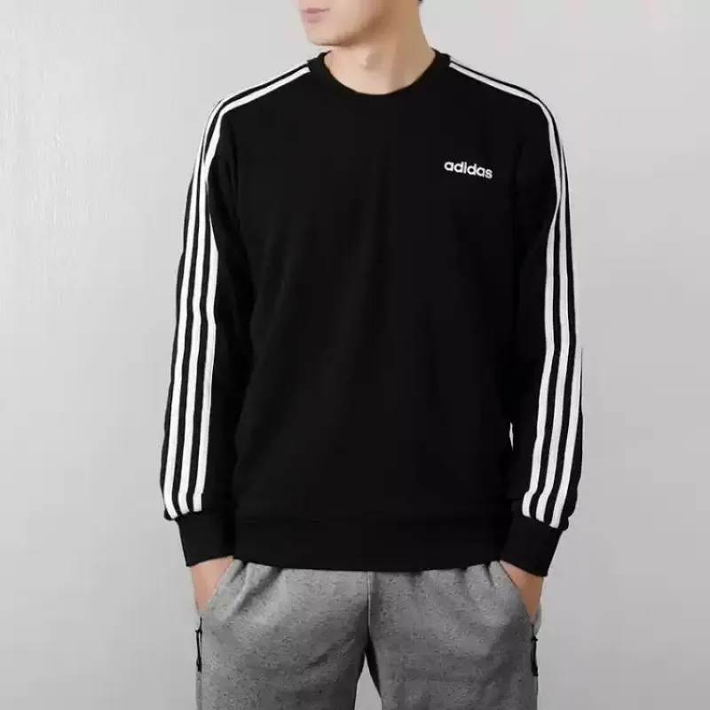 Adidas Contrast Shoulder Crew Sweatshirt Two Tone Urban Trend Loose Casual Daily OuterwearDQ3083 1PCS