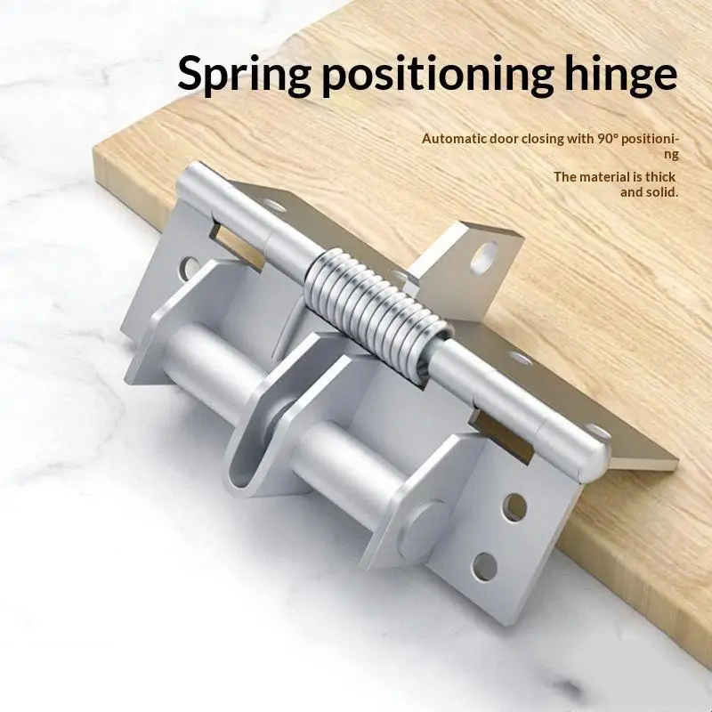 3 In 1 Auto Self Closing: Door Spring Hinge 90 Degrees Positioning Closer Stopper