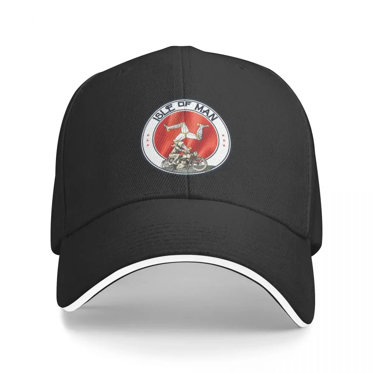 

ISLE of MAN ELLAN VANNIN Racing UK Sticker T-Shirt 01a Baseball Cap Beach Outing custom Hat Snapback Cap Woman Men's
