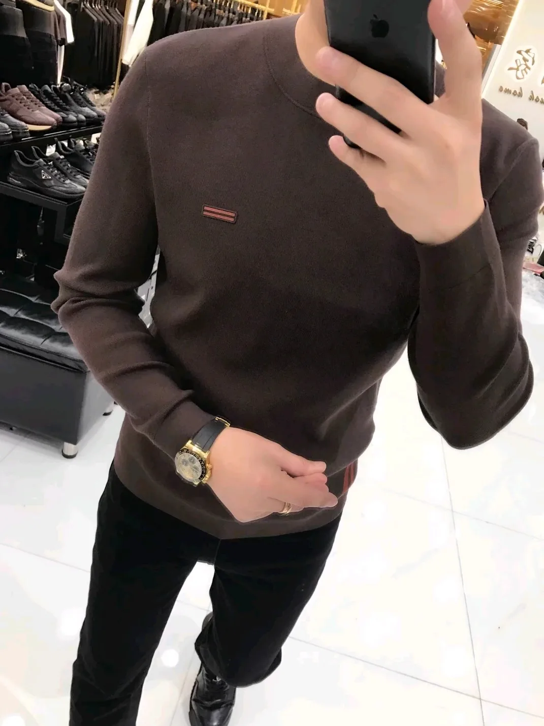 

High Quali Comfortable Men's Knitted Sweater round Ne Faionable Versatile Autumn Winter New Arrival Premium Feel
