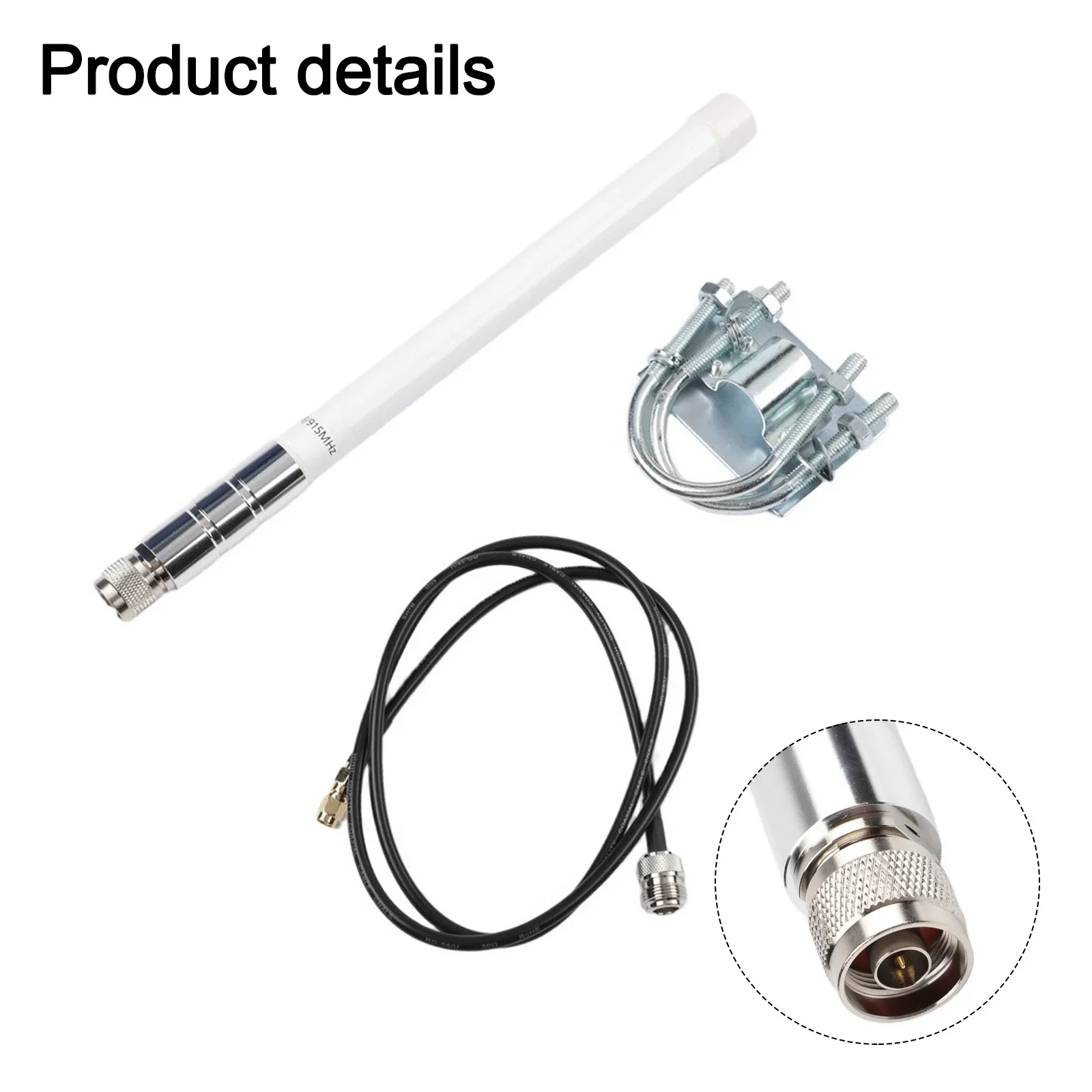 8dBi 915MHz For LoRa N-J Male Fiberglass Outdoor For Helium HNT Hotspot Miner 868MHz EU US For Gateway