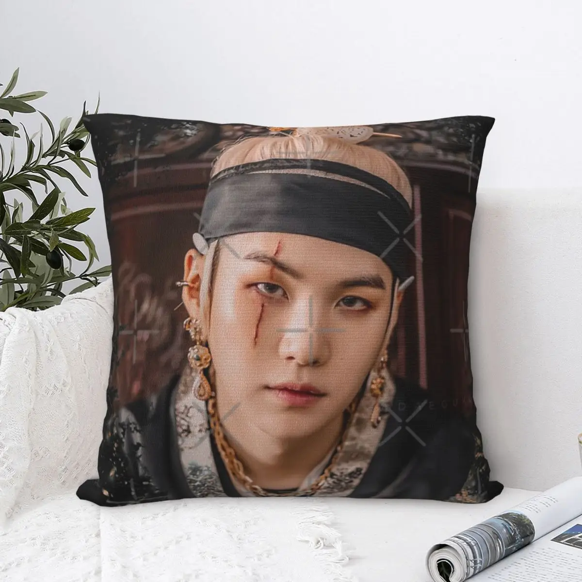 Suga , Min Yoongi Daechwita , Agust D , D 2, подушка, искусственная подушка, чехол на молнии для дивана, искусственные Чехлы, домашний декор