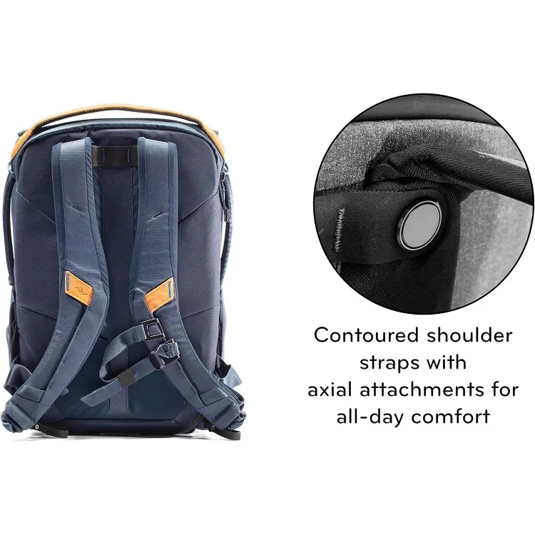 Everyday Backpack V2 20L, Camera Bag, Laptop Backpack with Tablet Sleeves, Midnight (BEDB-20-MN-2)