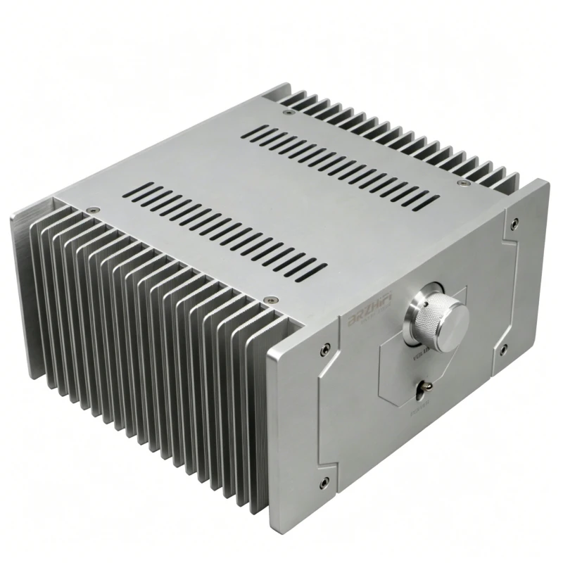 240×120×211mm All-Aluminum Amplifier Chassis  Power Amplifier Case with Heat Dissipation on Both Sides