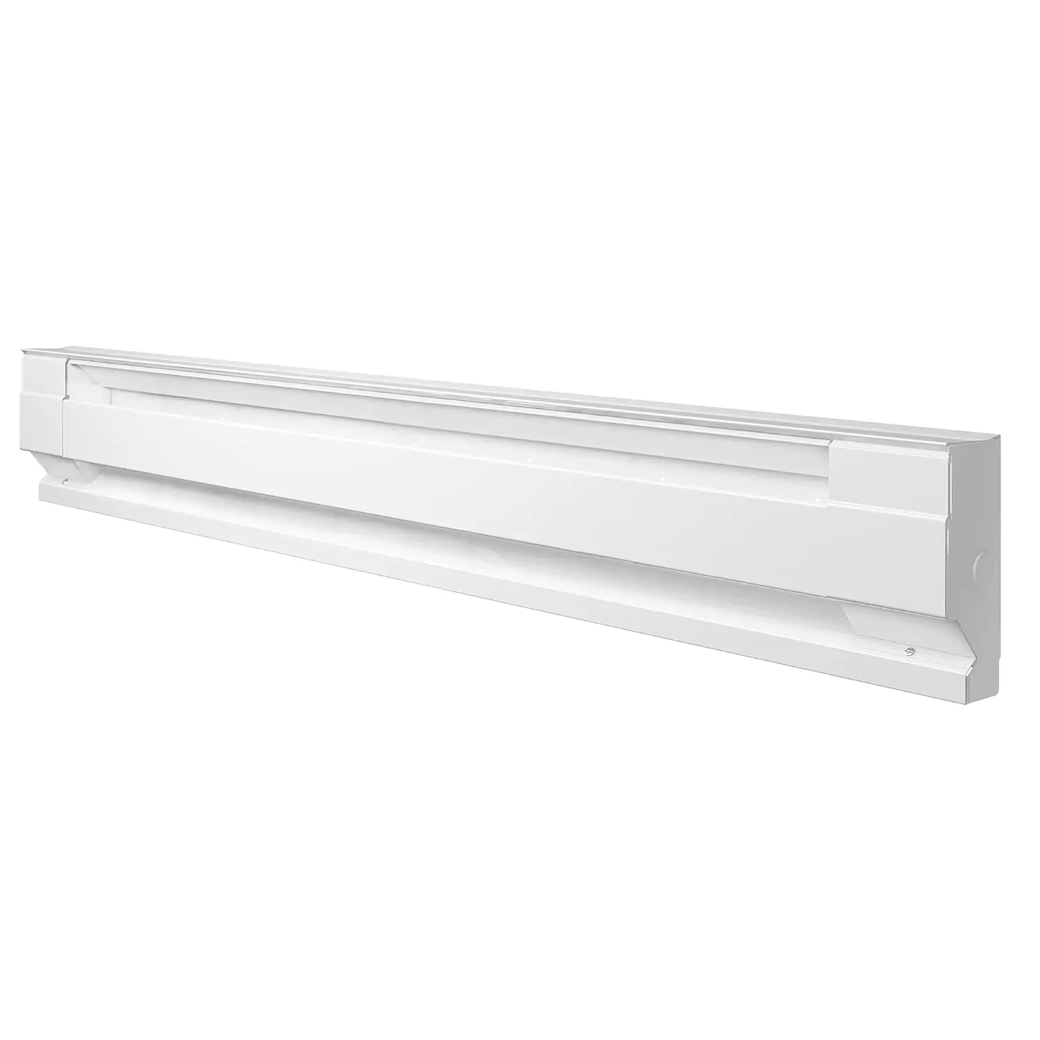 

48-Inch Electric Baseboard Heater, 1000W/750W, 240V/208V, White for Small to Medium Rooms