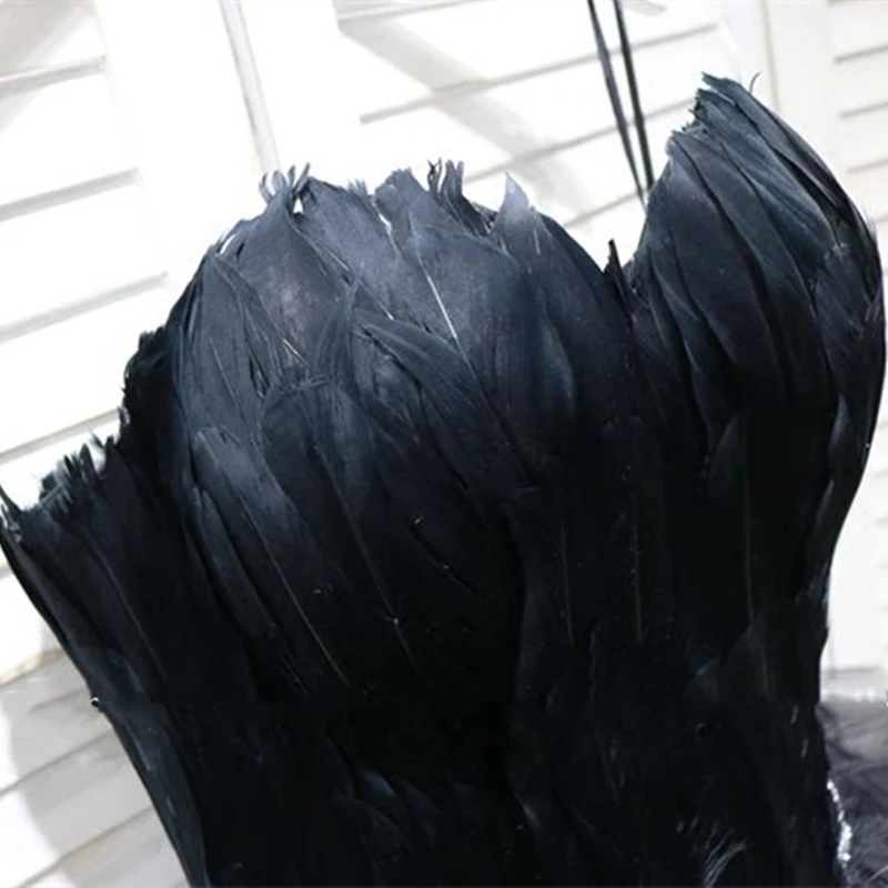 BM Black White Short Homecoming Dresses 2023 Feather Bra Skirt Birthday Graduation Mini Prom Party Cocktail Gowns In Stock