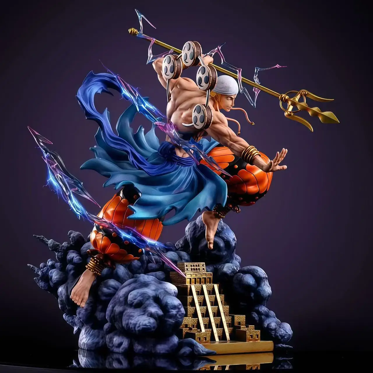 

JT One Piece Anime Figure 28cm Thor Enel Gk Manga Statue Action Figure Model Toy Doll Collectible Ornaments Gifts