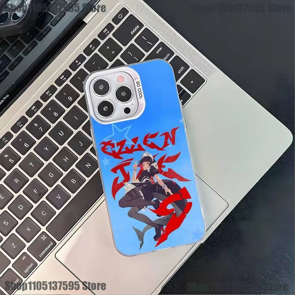 Custodia per telefono ZZZ Ellen Joe per iPhone 17,16,15,14,13,12,11,Pro,XS,Max,Plus,Mini,SE4,E Cover antiurto opaca bianca