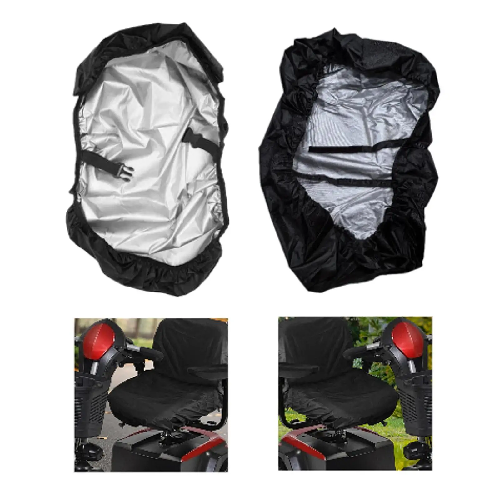 Wheelchair Seat Cover Prevent Rain Wind Dust Professional Waterproof Heavy Duty Wheelchair Protector for Electric Wheelchairs