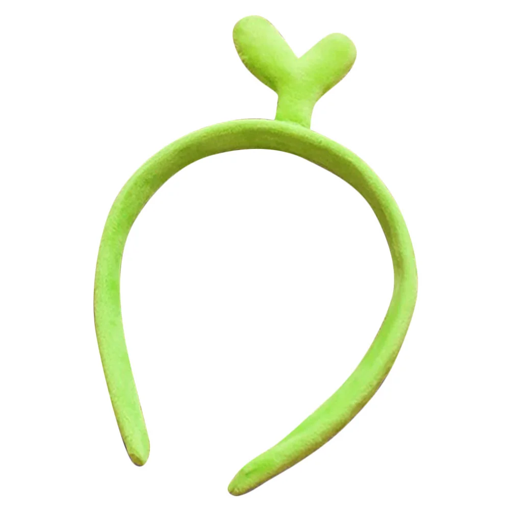 Green Bean Sprout Headband Valentines Bopper Sprouts for Women Headbands Hairbands Birthday Cosplay Accessories Wedding