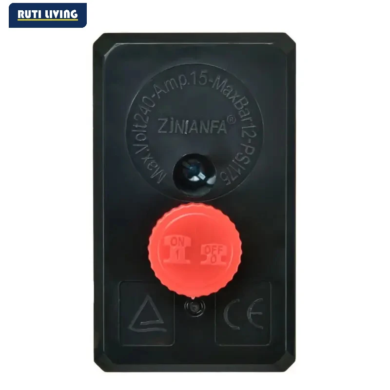 RUTI 90-120PSI AC Air Compressor Pressure Switch Valve Control Kit Vertical Switch Manifold Regulator Gauges Safety Valve