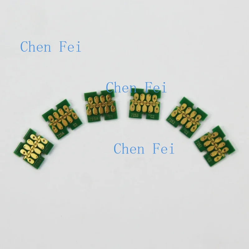 

Чернильный картридж T7251 T7252 T7253 T7254 T725A T725A, однократный чип для Epson SC-F2000 принтер