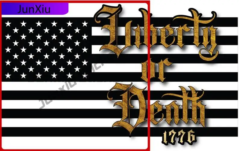

Liberty Or Death American Flag Sticker Ar-15 2a Decal Patriotic Sticker Waterproof Accessories Decals Stickers Windshield Bumper