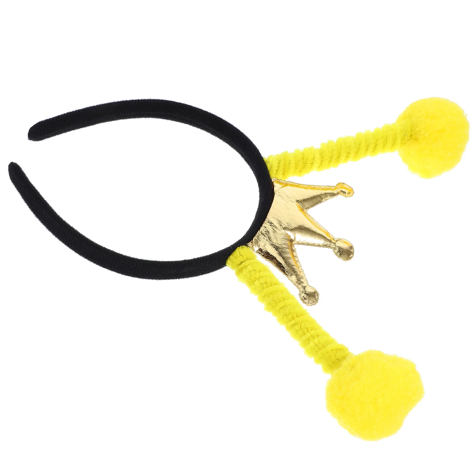 Bee Headband Adult Costume Women Cosplay Party Tentacle Short Plush Accessories for