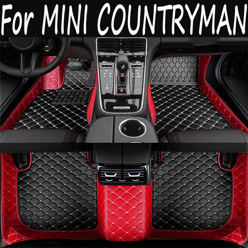 

Custom Car Floor Mats for MINI COUNTRYMAN F60 5 Seat 2017-2021 Year Eco-friendly Leather Car Accessories Interior Details