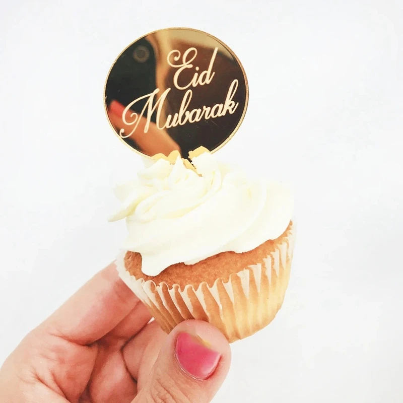 8 stücke Eid Mubarak Kuchen Topper Ramadan Dekor Kareem Hilfe al-fitr Mubarak Islamischen Festival Kareem Islamischen Festival Muslimischen Party 2026