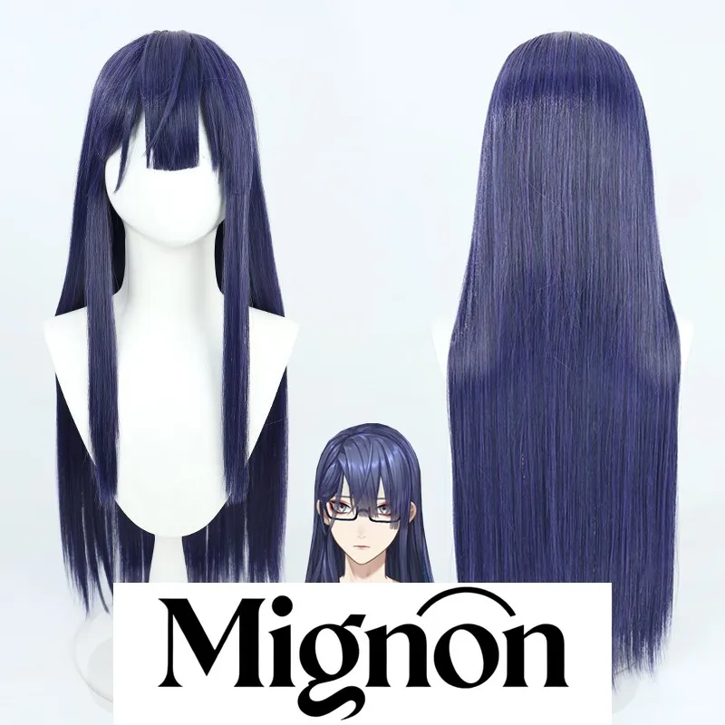 NIJISANJI Vtuber Nagao Kage Cosplay Wig, Long Hair Realistic Scalp