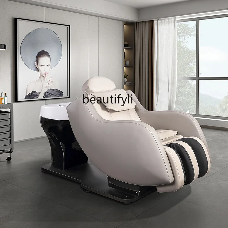 

Head therapy automatic massage shampoo bed beauty salon hair care electric rotating shampoo bed chair