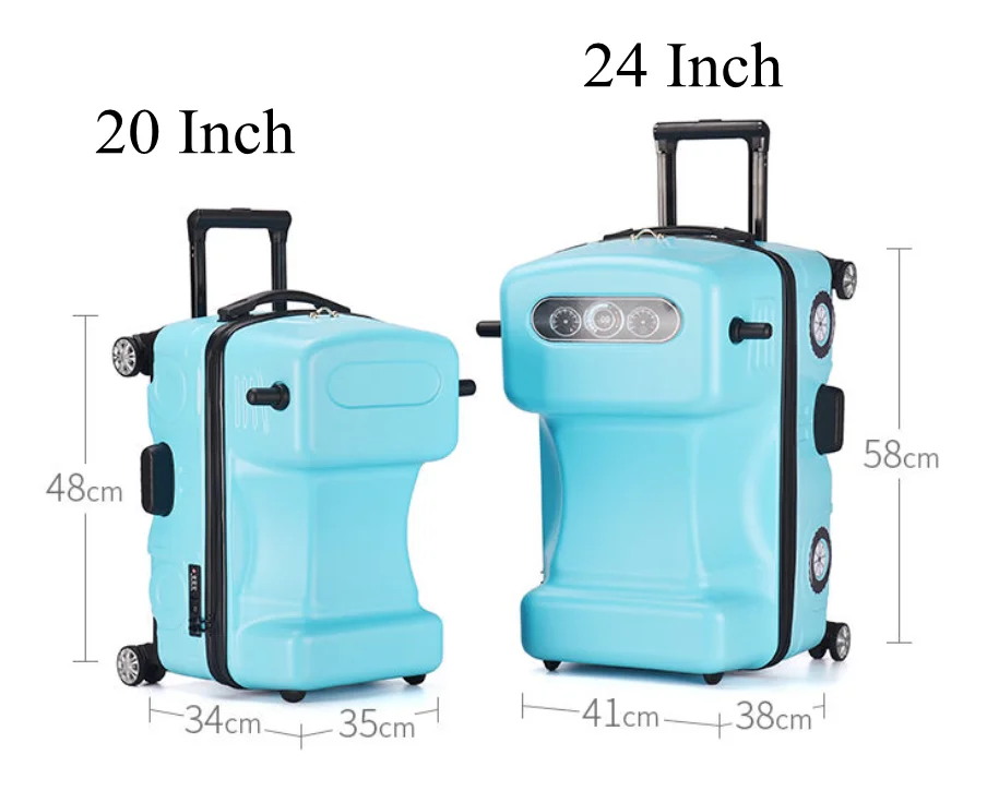 kids Luggage suitcase car Spinner suitcase for kids travel trolley bags girls riding luggage Rolling Suitcase  Wheeled Suitcase