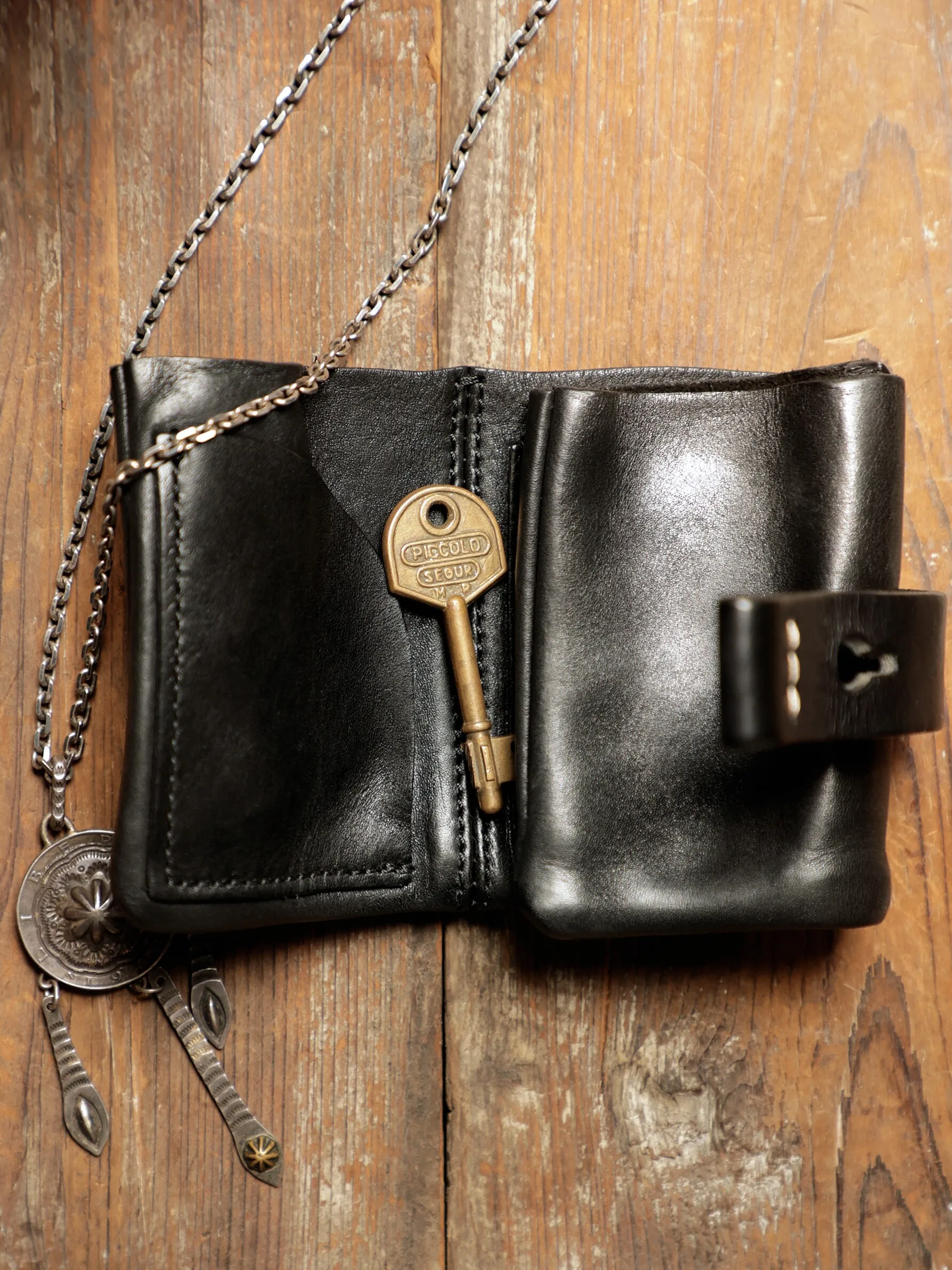 Vintage designer handmade first layer cowhide men's women's short wallet casual luxury genuine leather ID card holder coin purse