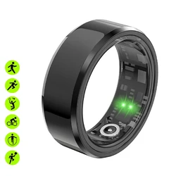 Smart Ring Military Grade Titanium Shell Heart Rate Health Sleep Monitoring IP68 Waterproof Smart Ring for Android IOS