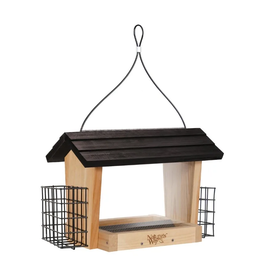 

Кормушка для птиц Cedar 6QT Hopper с отделением для суккулентов для использования на открытом воздухе в саду и на террасе. Прочная, устойчивая к погодным условиям конструкция для привлечения птиц. Идеально подходит.