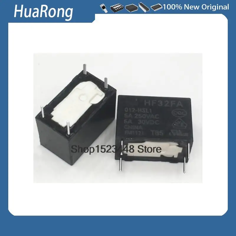 

Новое реле 10 шт./лот HF32FA 012-HSL1 JZC-32FA 012-HSL1 HF32FA-012-HSL1 4pin 5A 12VDC