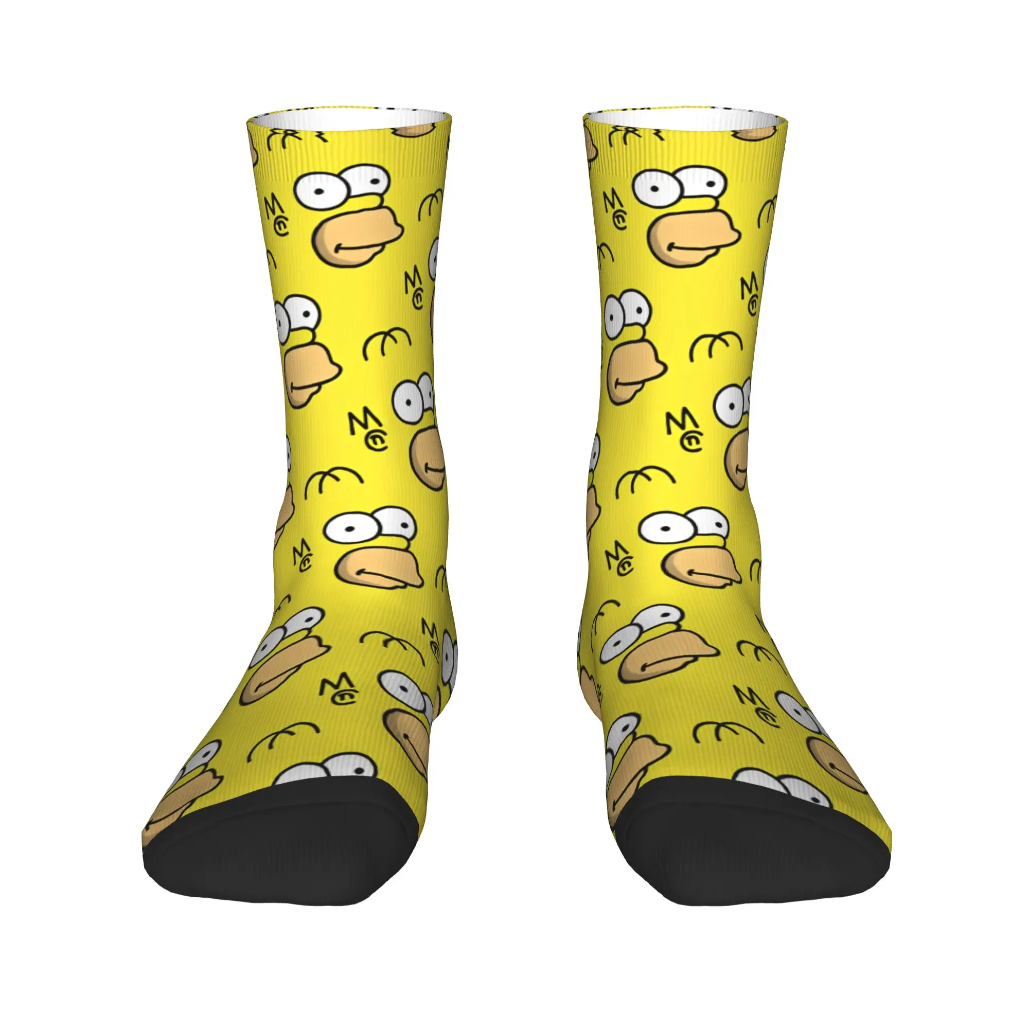 The S-simpsons  Socks  Pattern Stockings Anti Sweat Adults Men Socks Breathable Autumn Funny Skateboard Socks