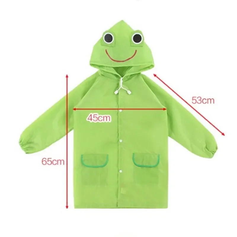 1Pcs Kids Poncho Raincoat Korean Cartoon Little Yellow Duck Cloak Outdoor Children Raincoat School Kindergarten Raincoat