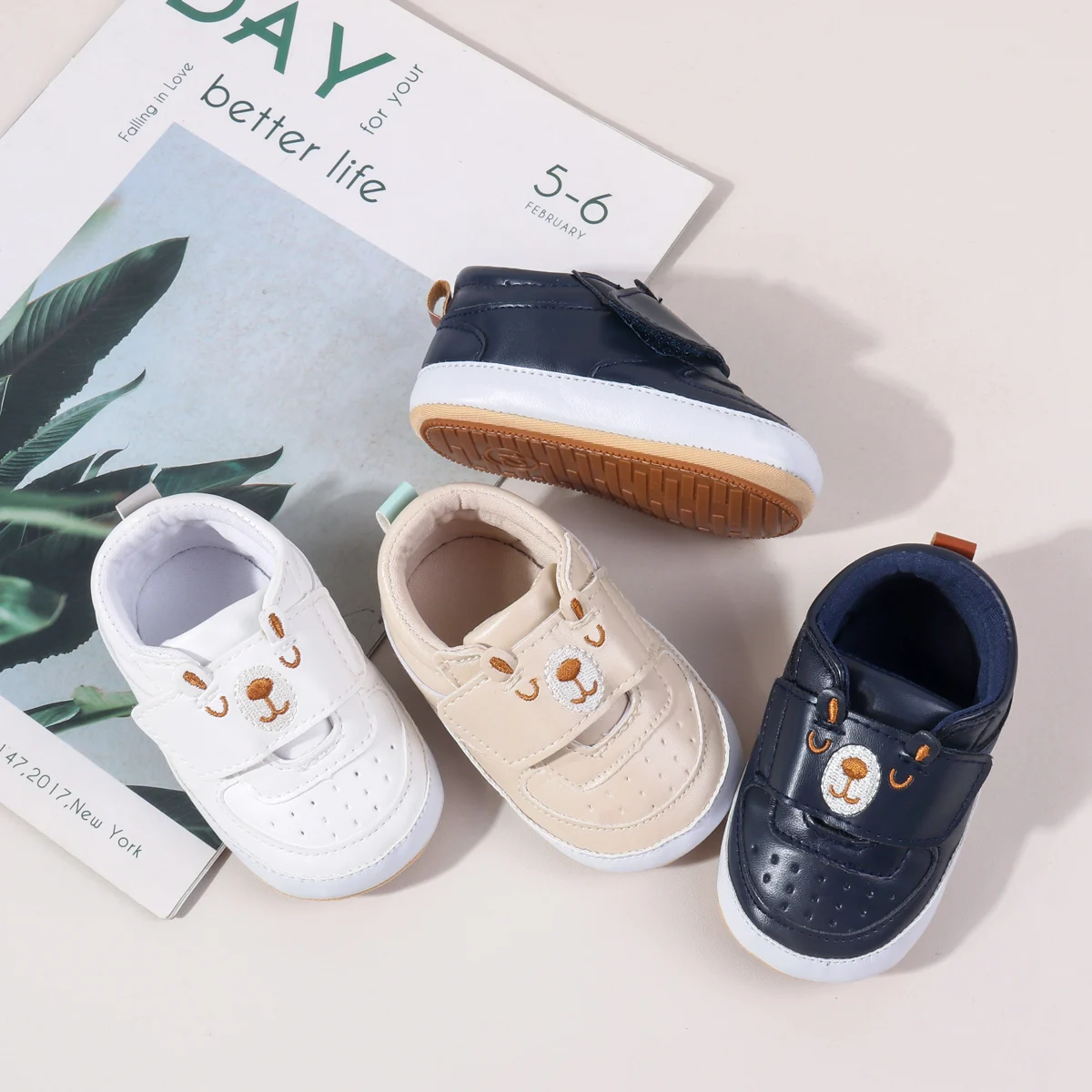 Spring and Autumn 2025 New Style Boys' Sports Shoes Baby Shoes for Girls Casual Board Shoes for Girls White Sneakers for Babies